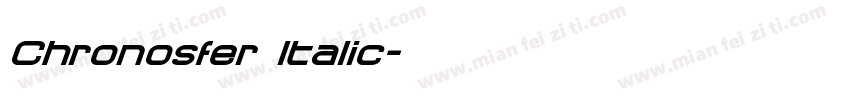 Chronosfer Italic字体转换